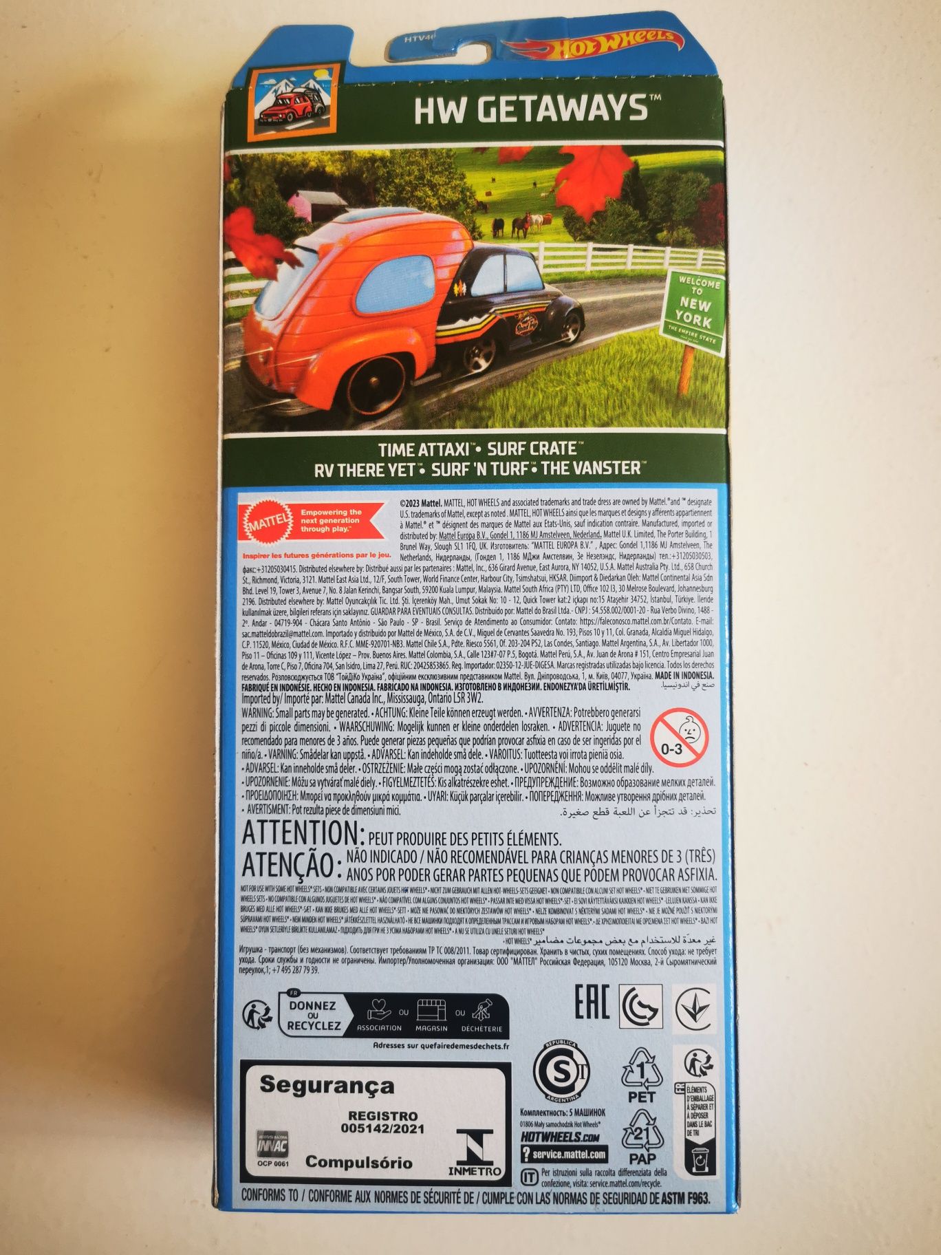 Hw Getaways Pack 5x Hot Wheels 2024