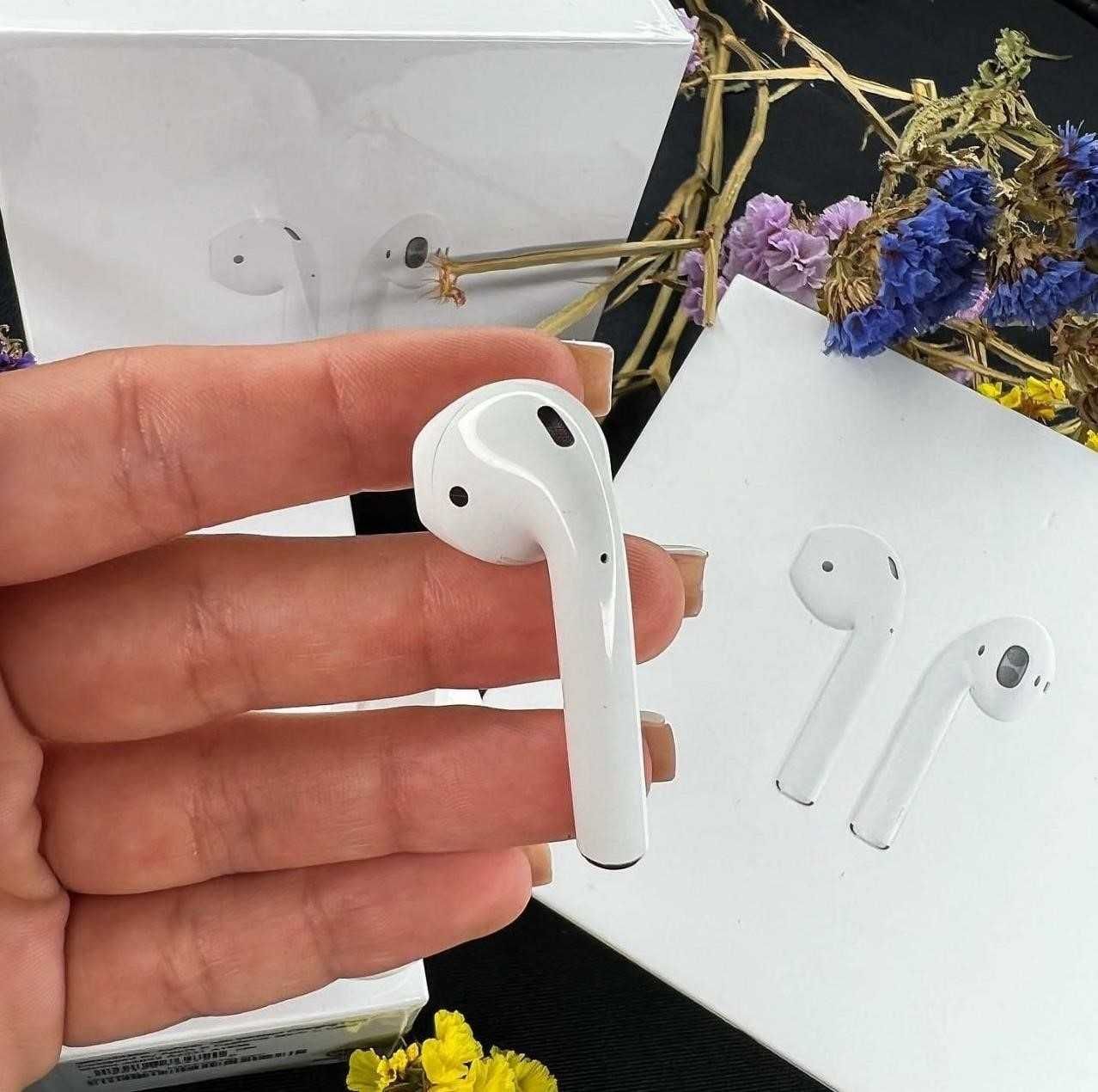 Бездротові навушники airpods 2 1в1 з оріг+ чохол у подарунок!!