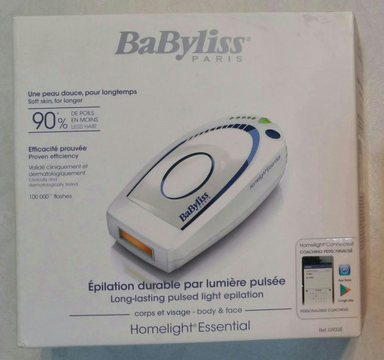 Depilator laserowy BaByliss model G933E - nowy