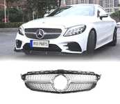 GRELHA FRONTAL MERCEDES W205 18-21 LOOK AMG CROMADO DIAMOND