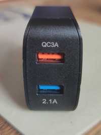 Ładowarka dwuportowa telefonów 28W QC3.0 Quick Charge 3.0 model TE-820