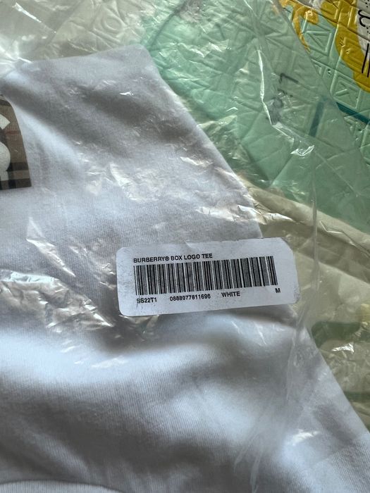 Koszulka Supreme x Burberry box logo biała Mka