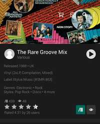The Rare Groove Mix 70s Smash Hits 2 x LP Album SMR863 UK 1988