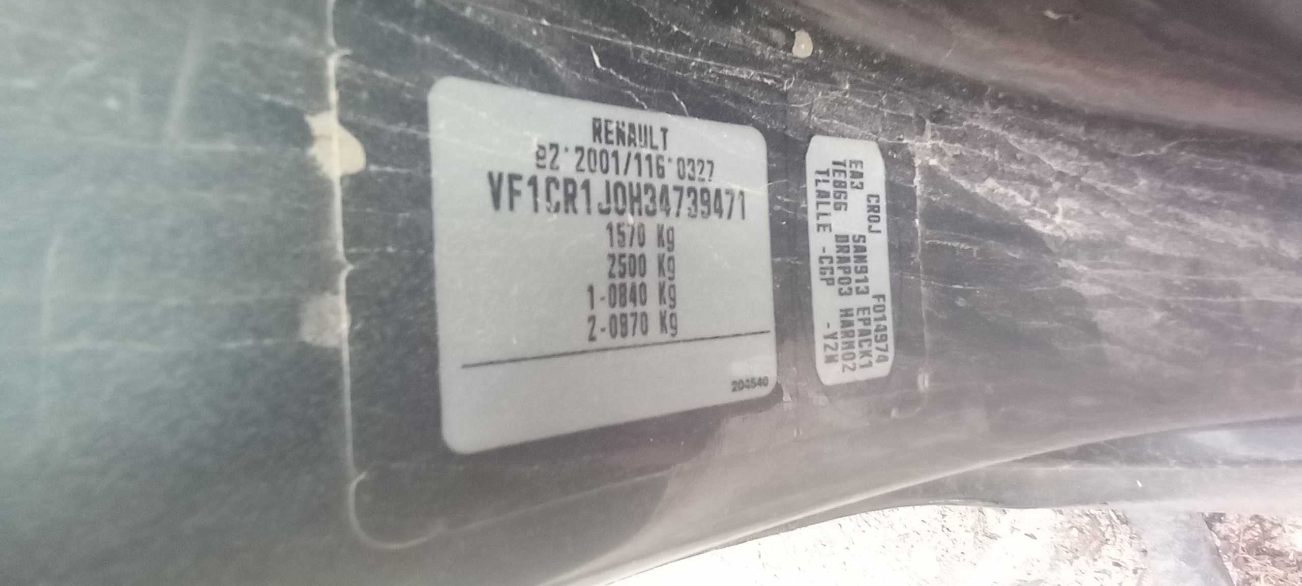 2005 Renault Clio III 1.2 75KM D4F740 kolor TEB66 Silnik części