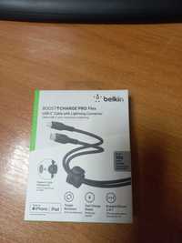 Новый Кабель Belkin Braided Silicone Type-C / Lightning 1m Black