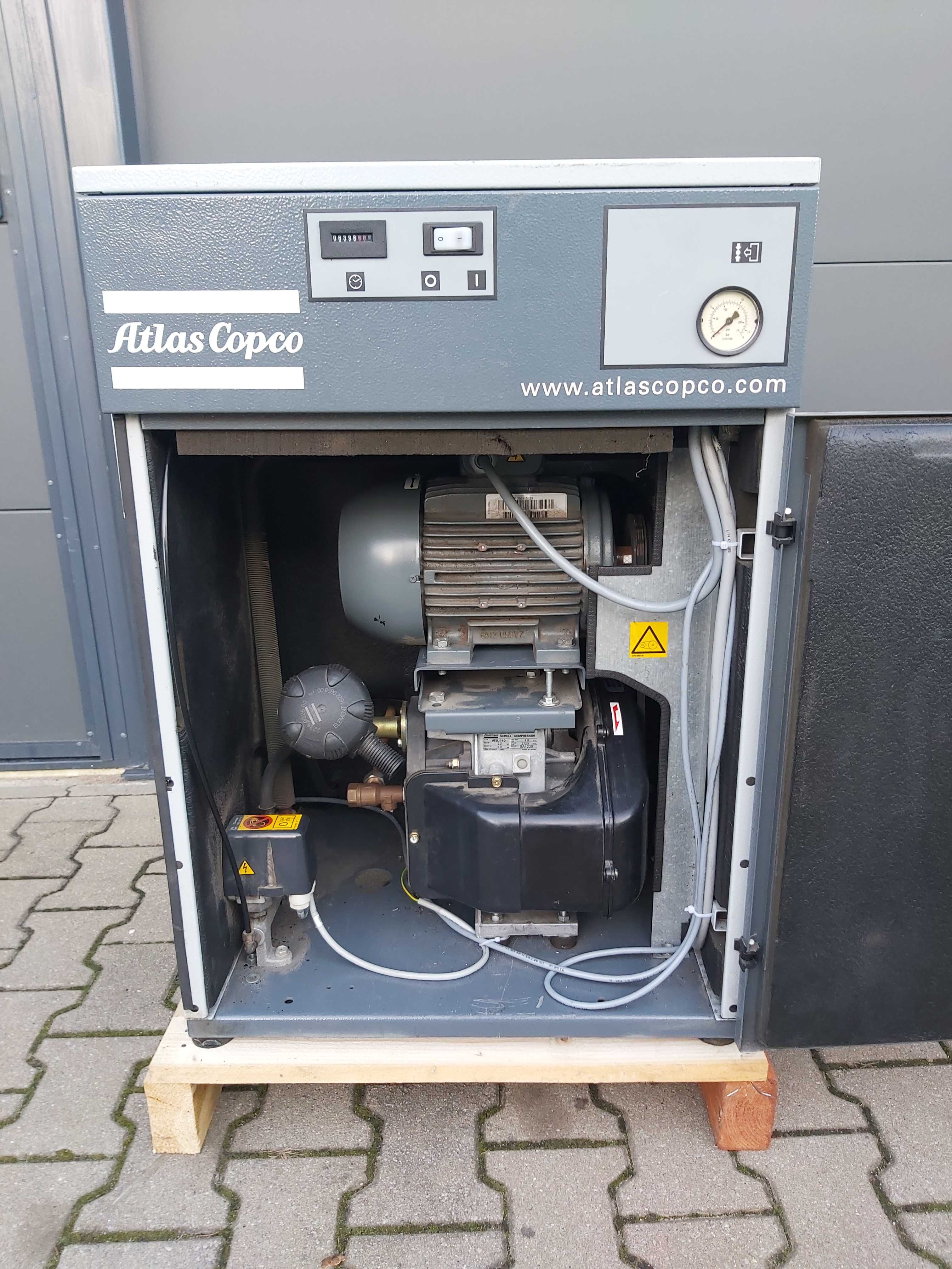 Sprężarka Spiralna Bezolejowa ATLAS COPCO 2,2 kw