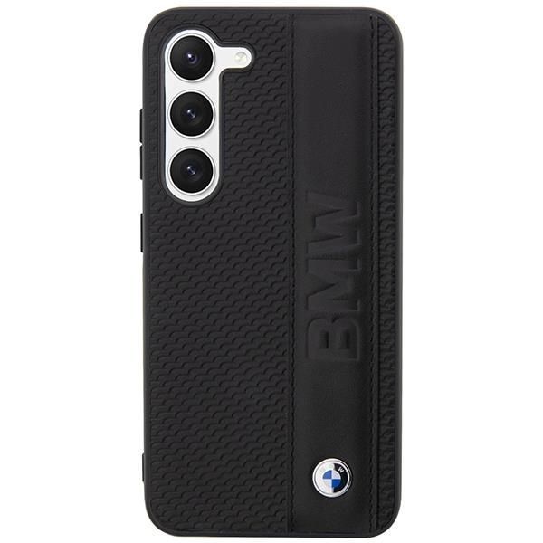 Etui Bmw Bmhcs23M22Rdpk S23+ S916 - Czarne Leather Textured & Stripe