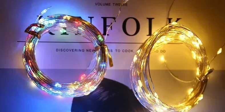 Светодиодная гирлянда с USB-подключением, 5 метров