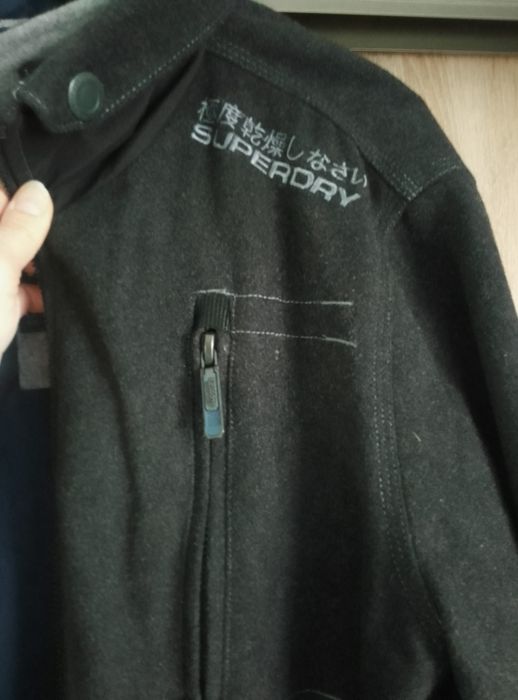 Męska kurtka zimowa superdray z wełną i wiscozą