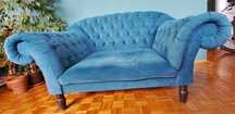 Sofa  cupido turkusowa, leżanka dla psa