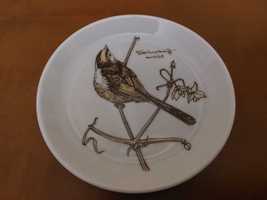 Podstawek ceramiczny motyw ptaki Wilhelm Krieg