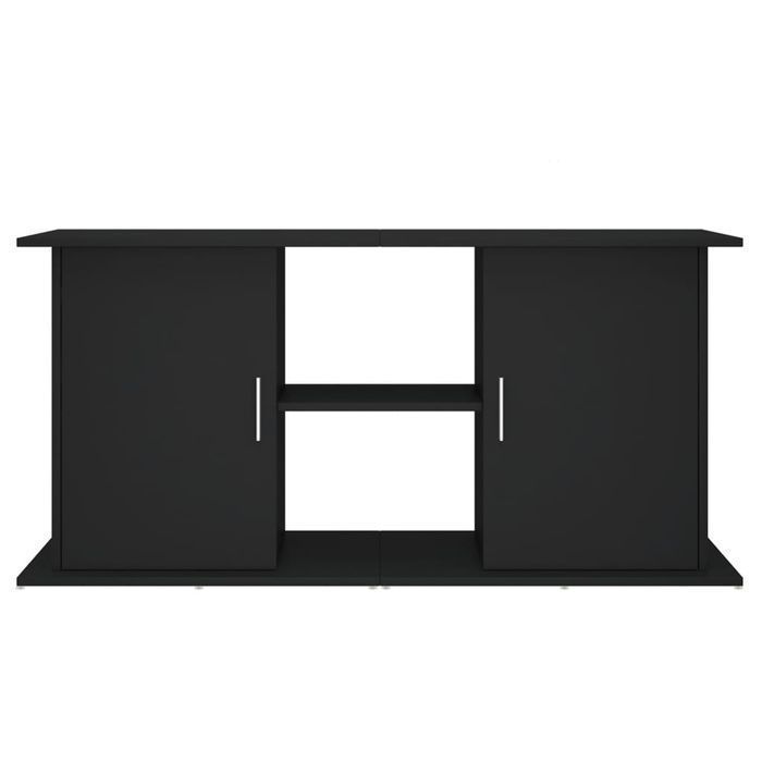 Szafka pod akwarium czarna, 121x41x58 cm, elegancka i funkcjonalna