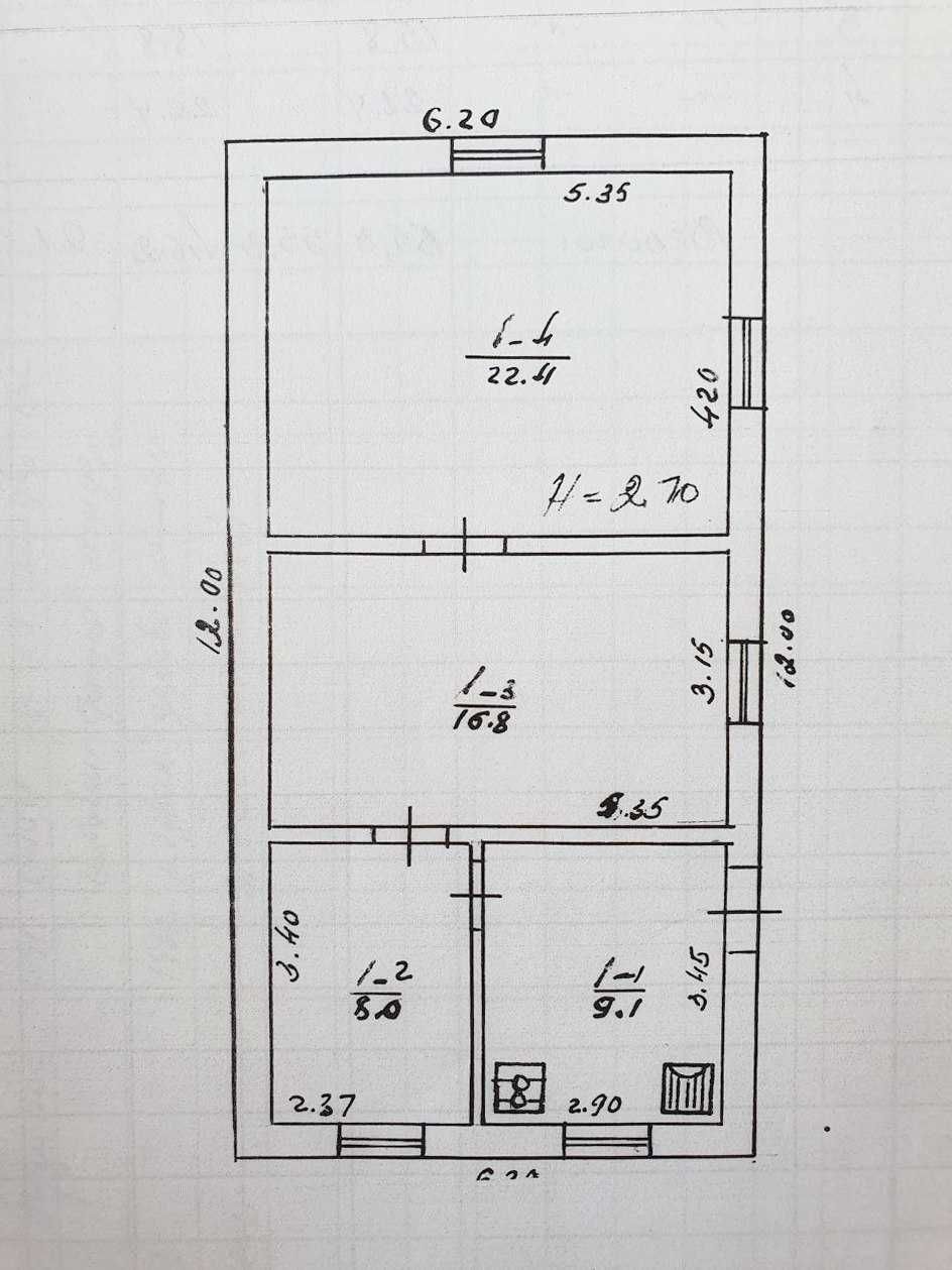 Цегляний будинок 1991року в 300м від річки, с. Матюші