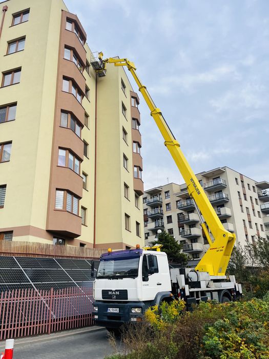 Podnosnik koszowy zwyzka 20m 22m 23m 26m 27m 30m 35m 45m wynajem