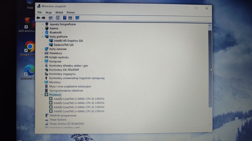 Laptop HP 250 G6 TPN-C129 I3 16GB Ram Radeon Dysk 240SSD