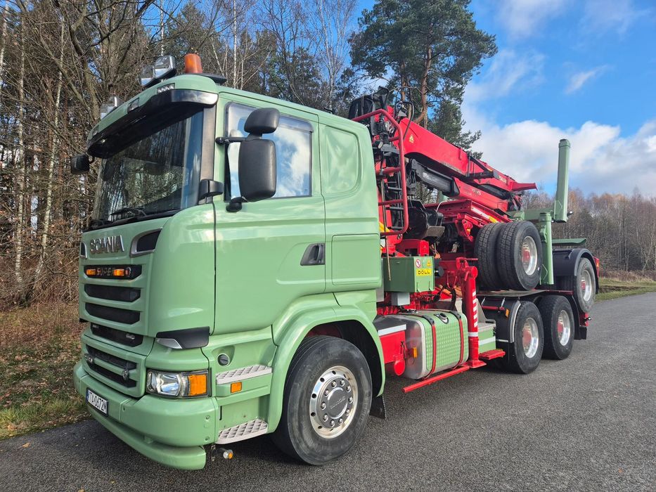 Scania R580  Scania R580 do drewna drzewa lasu dłużycy Doll