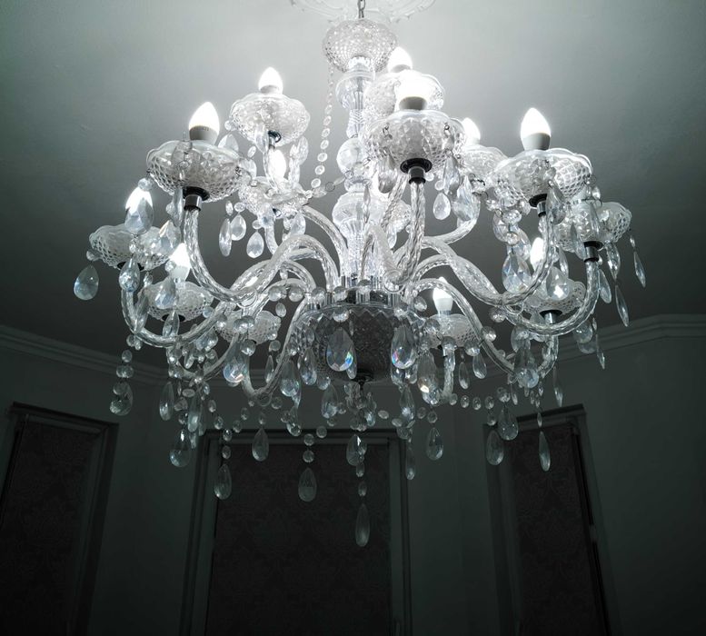 Lampa Lux przezroczysta 15 ramienna