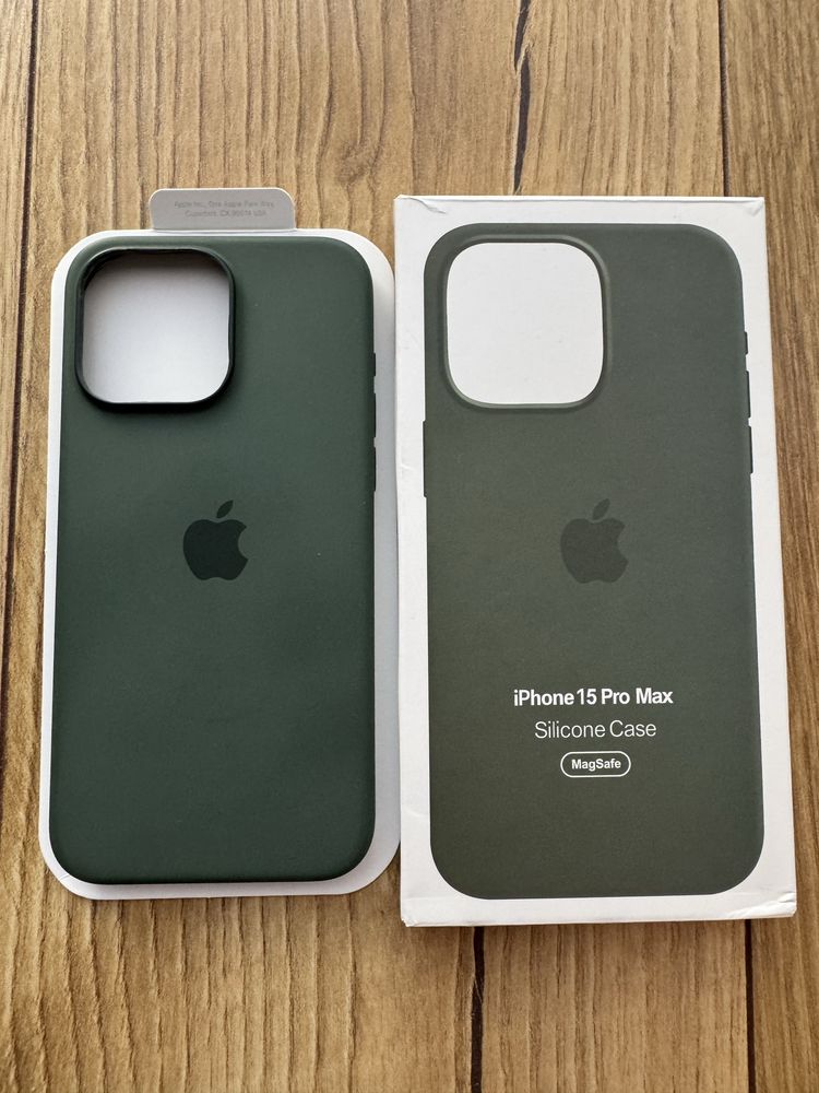 Etui Case MagSafe silikon Iphone 15Pro Max cypress zielony