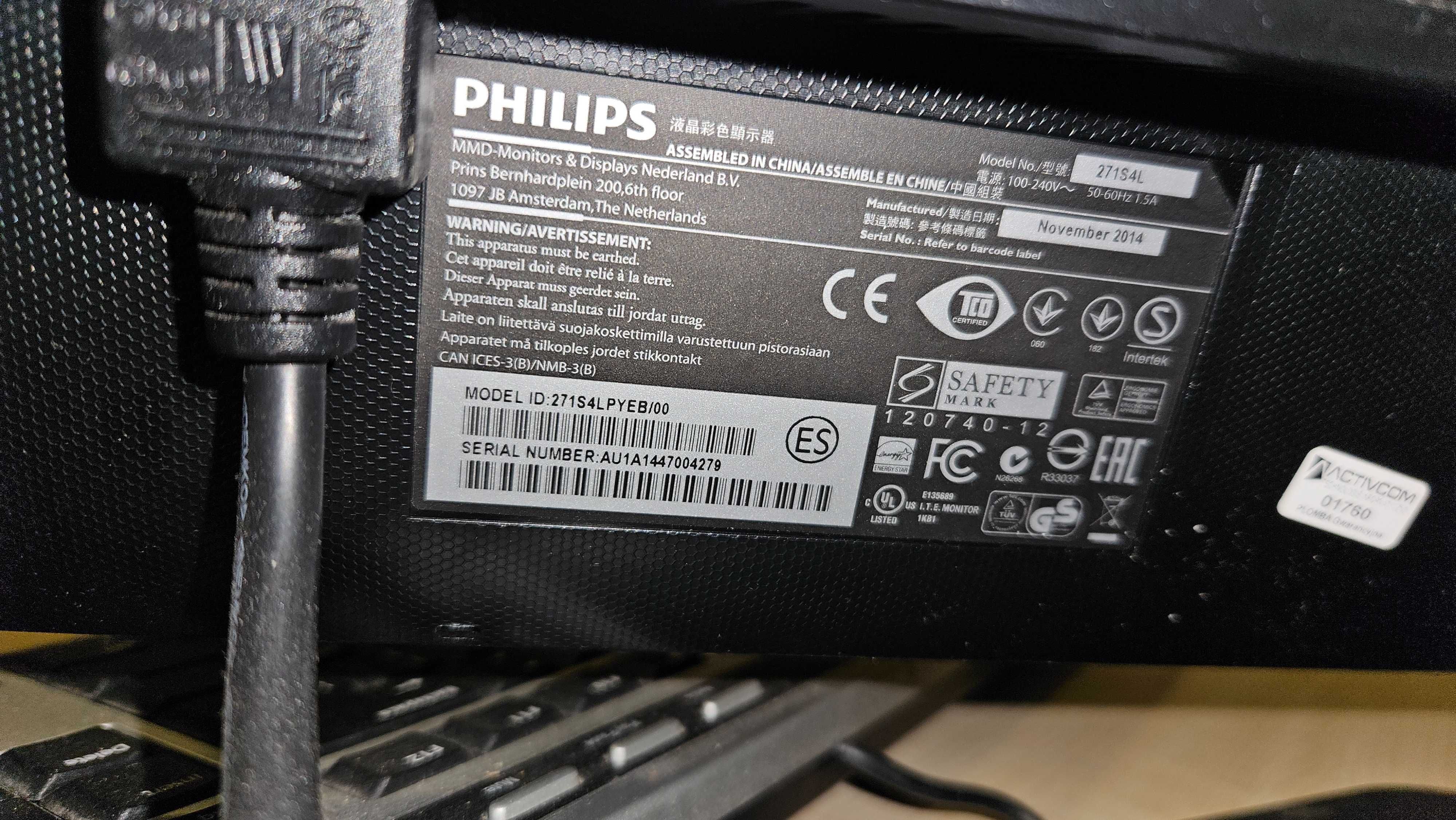 Komputer Dell Optiplex 990 z Monitorem Philips 27 cali i Drukarką