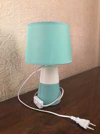 настольная лампа, ночник, светильник на стол с текстильным абажуром