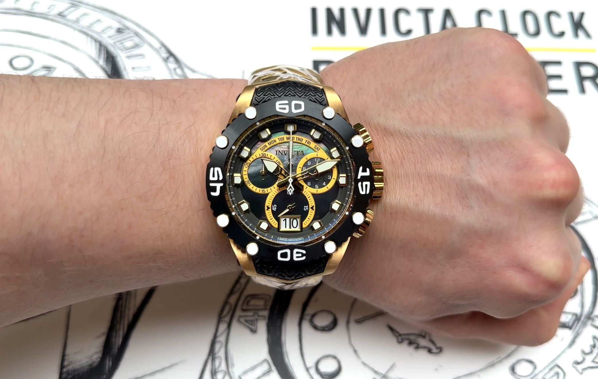 Часы Invicta SUBAQUA NOMA VIII 47292 Swiss 48.5 mm. 200 MT.