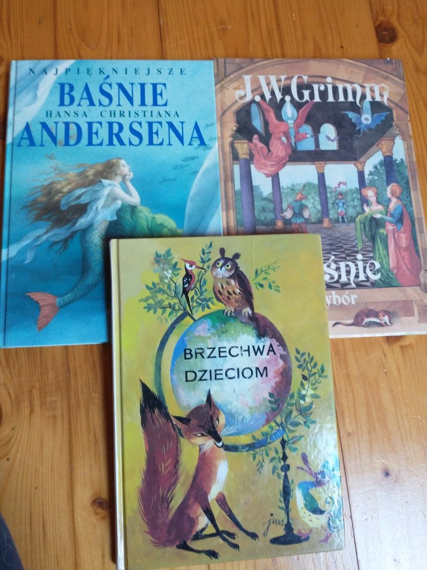 Zestaw książek dla dzieci - Grimm, Brzechwa, Andersen