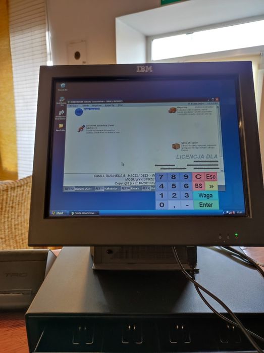 IBM Terminal Dotykowy Kasa Komputerowa do Restauracji Sklepu Szuflada