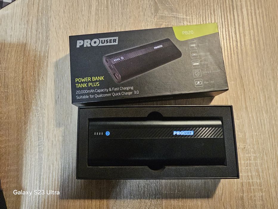 Powerbank PROUSER TANK PLUS PB20 Nowy Niemiecki
