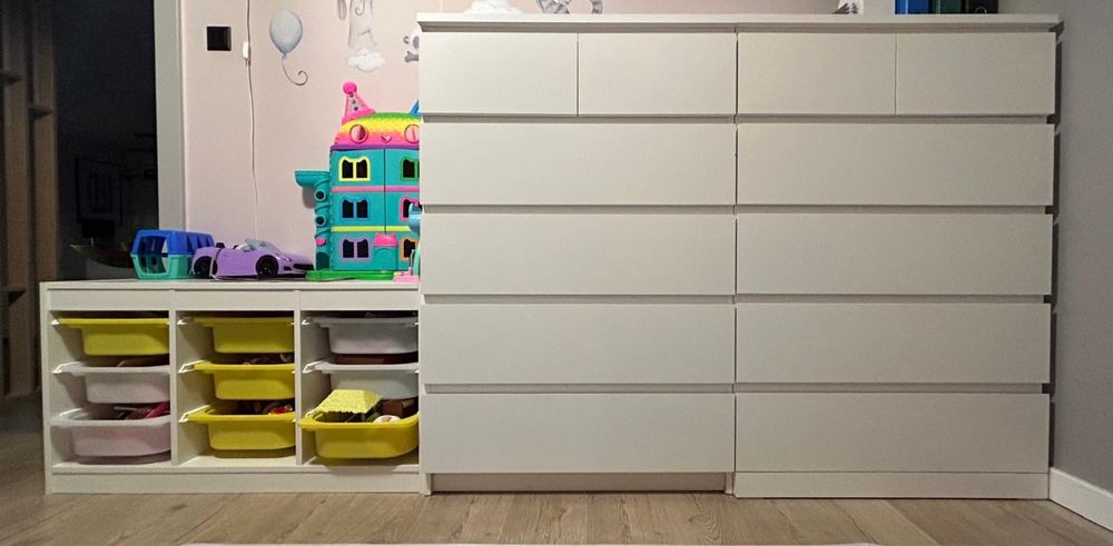 Zestaw mebli Ikea Malm i Trofast