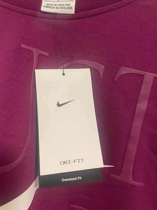 Fioletowa damska bluza oversize Nike Dri-fit S