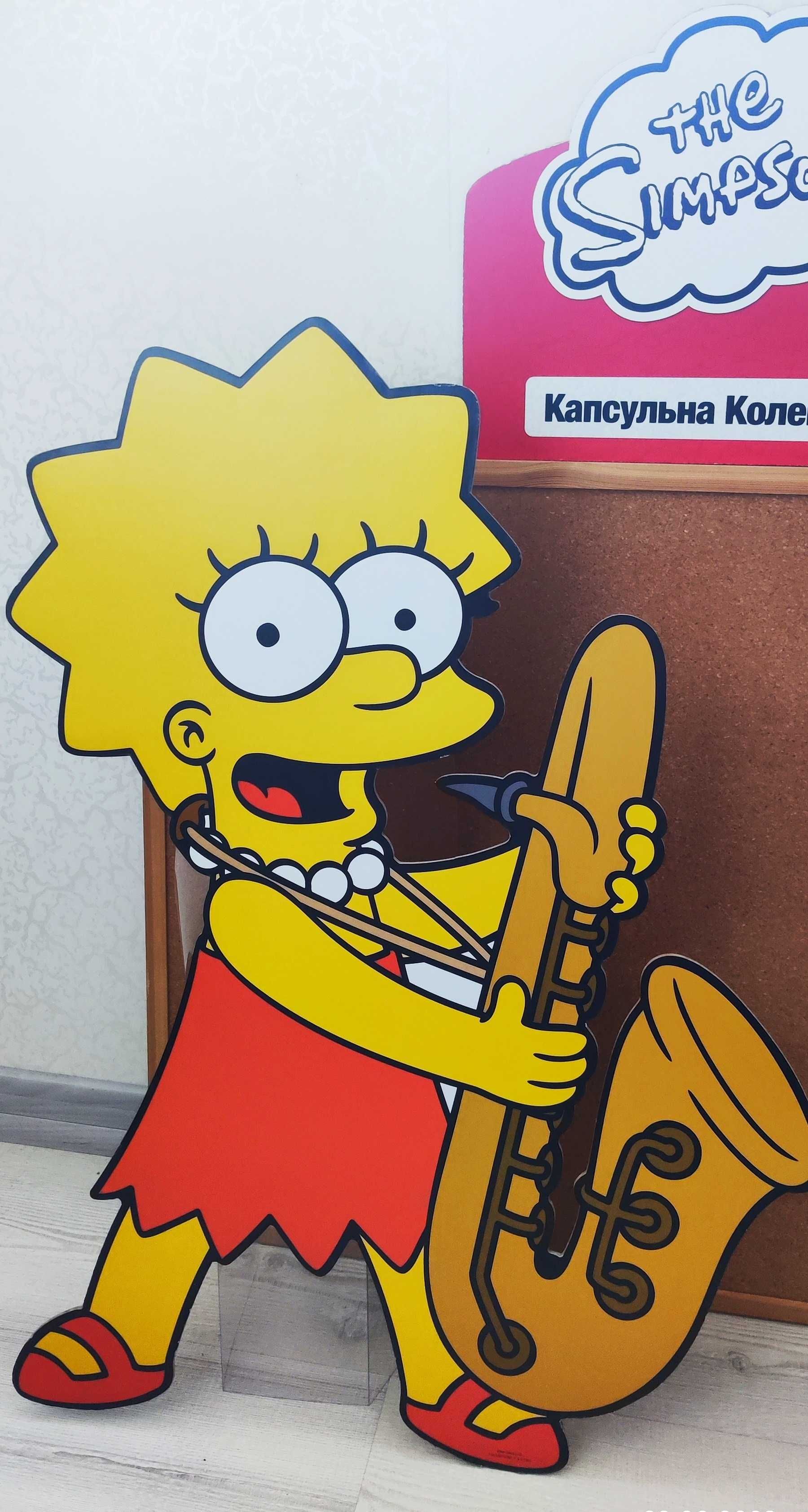 Стойки Liza и Bart из Simpsons - Яркие Картонные Персонажи Мультфильма