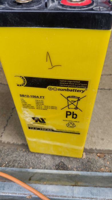 Sunbattery SB 12 150A akumulatory AGM wysokiej klasy. Cena za 1 szt.