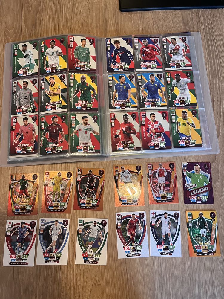 Karty piłkarskie 196 szt. panini Fifa world cup qatar 2022