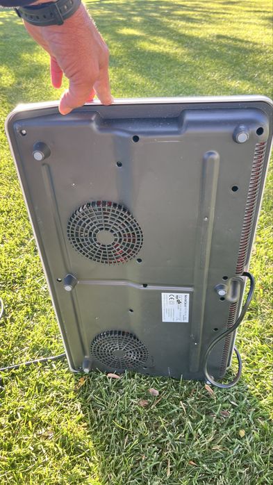 Placa de inducao dupla portatil