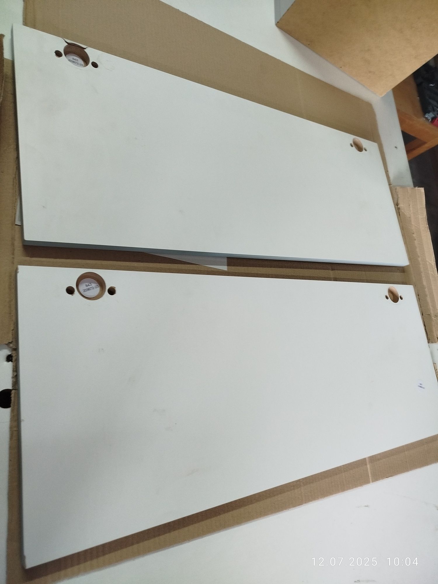 Zestaw 2 frontów kuchennych F37/77 Oxford błękitny delinia iD