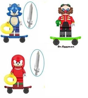 Figura tipo lego Rua Sésamo e Sonic (ver outras fotos) - nova