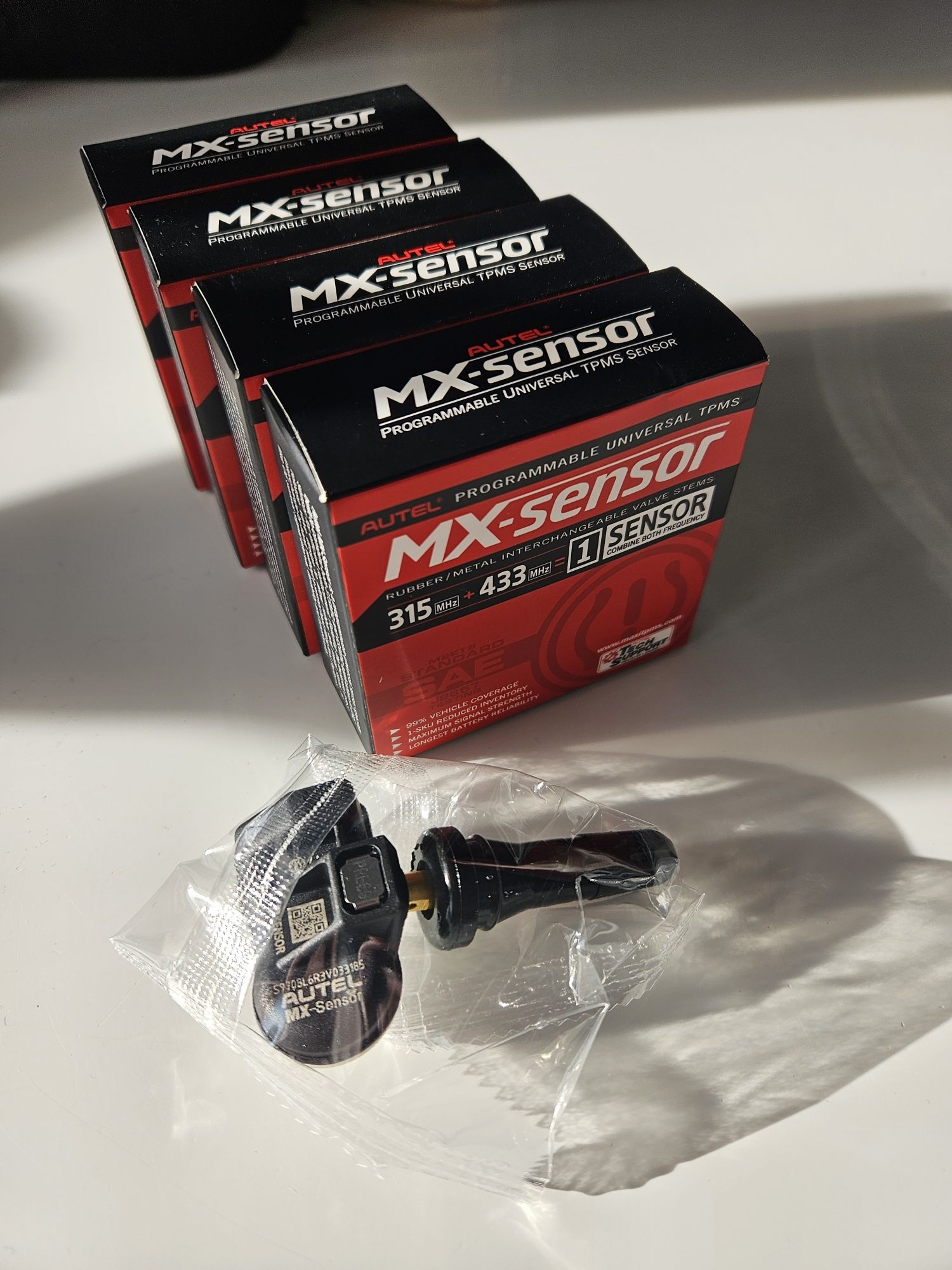 Zestaw 4 czujników TPMS Autel Mx Sensor 433 315