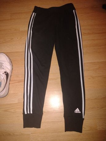 Spodnie dresowe męskie adidas S/M czarne dres 14/15 lat