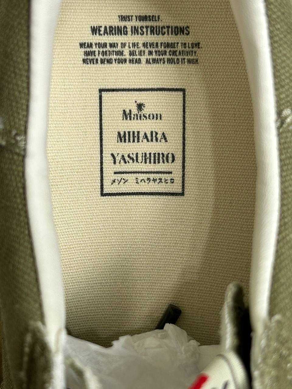 MMY Maison Mihara Yasuhiro кеди кеды хаки кроссовки хакі кросівки