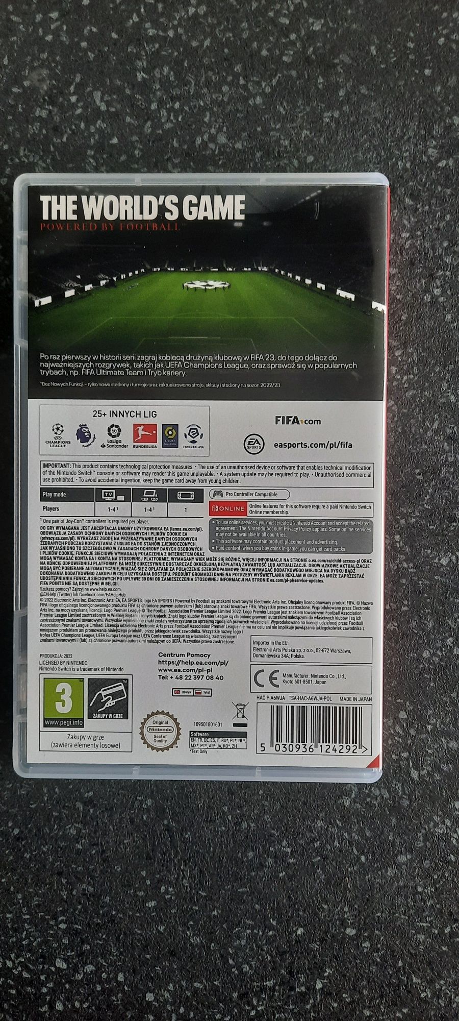 FIFA 23 nintendo switch wersja PL