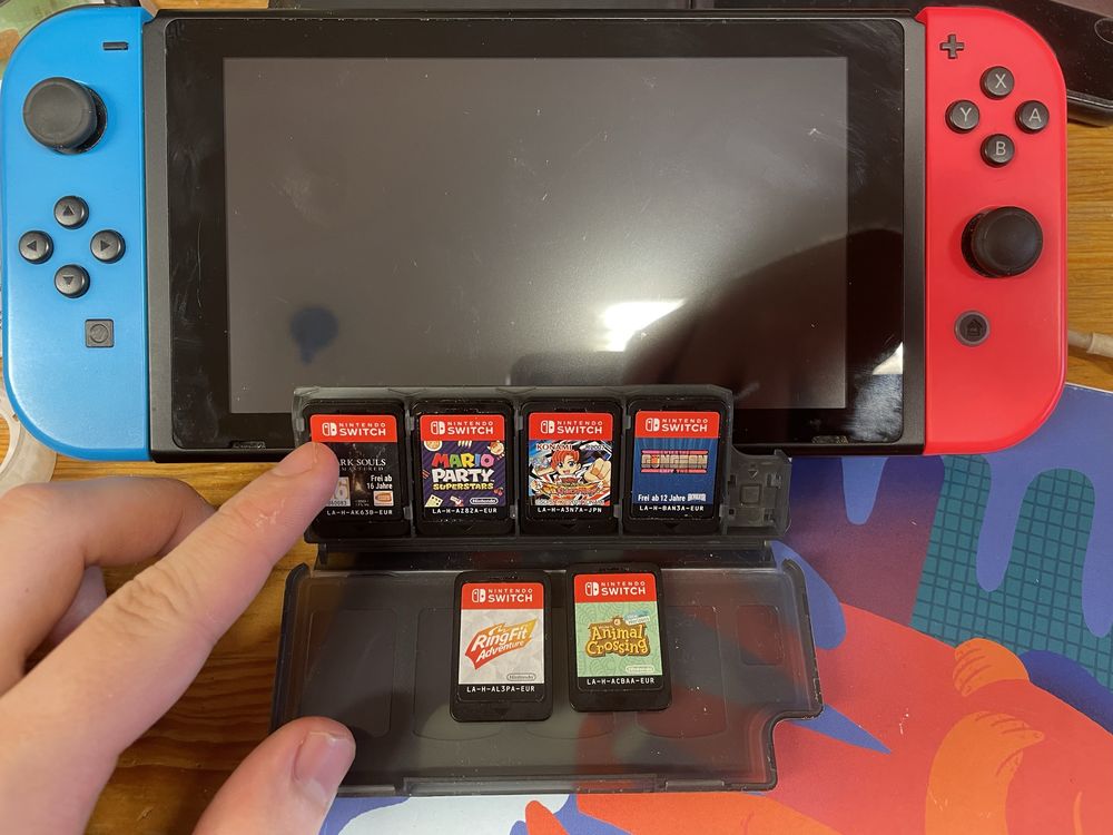 Nintendo switch v2 ,6 gier