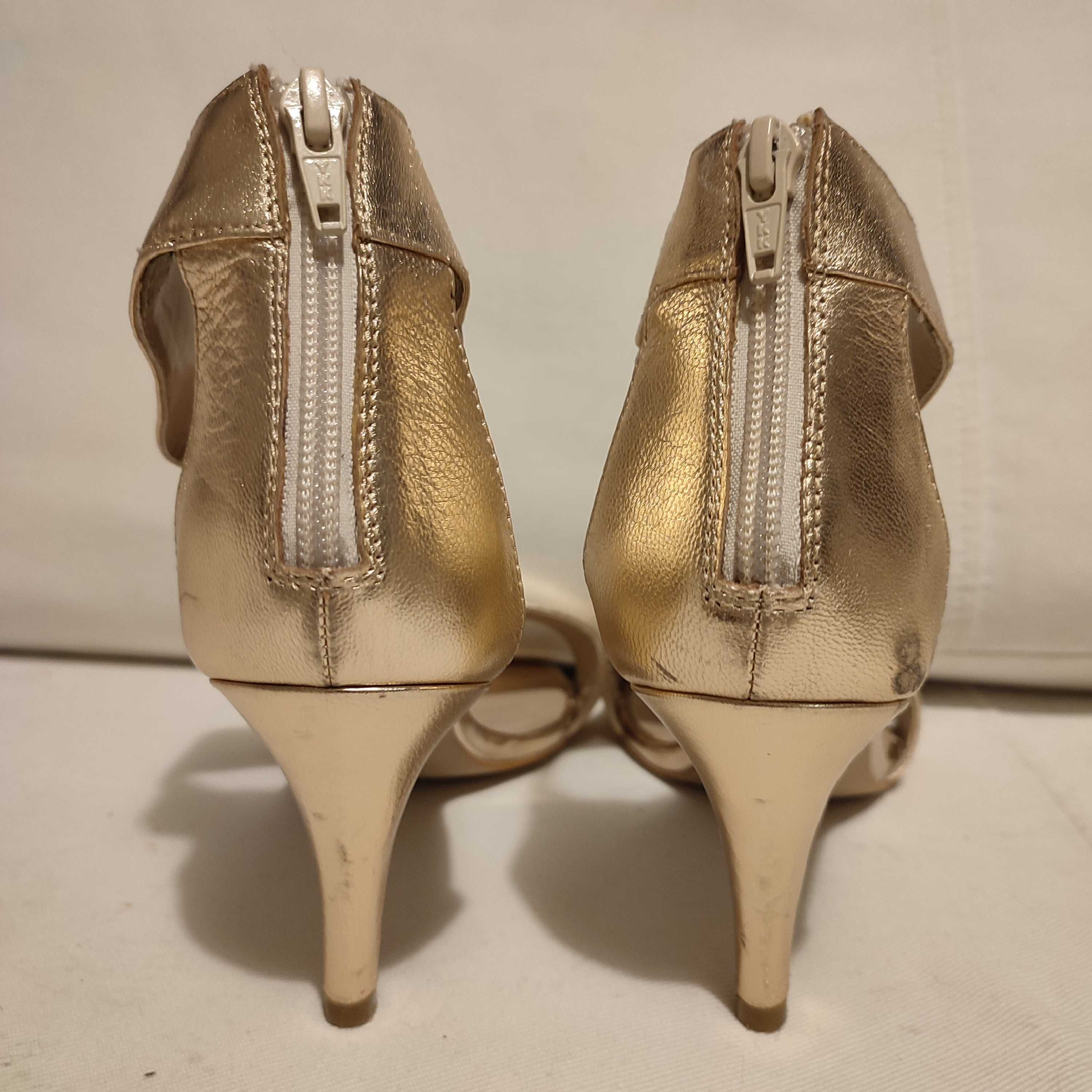 Sandały glamour gold pink 38