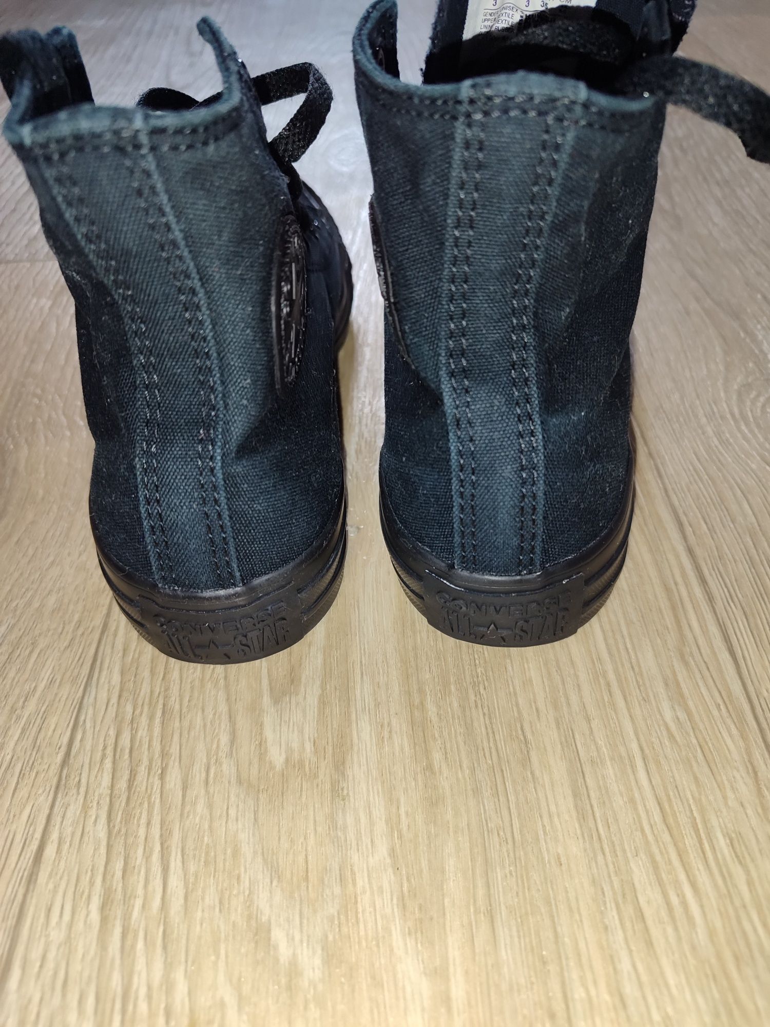 Кеды Converse All Star Black Monochrome высокие чорные