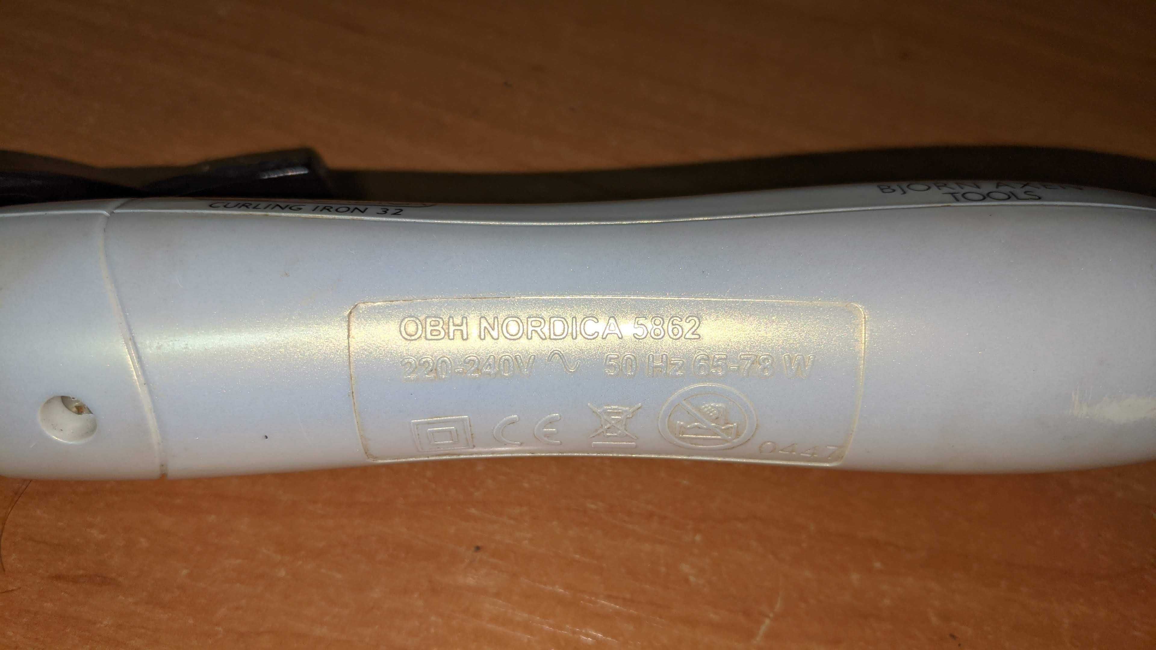 Плойка OBH Nordica 5862 Щипцы для завивки волос, 65-78 Вт