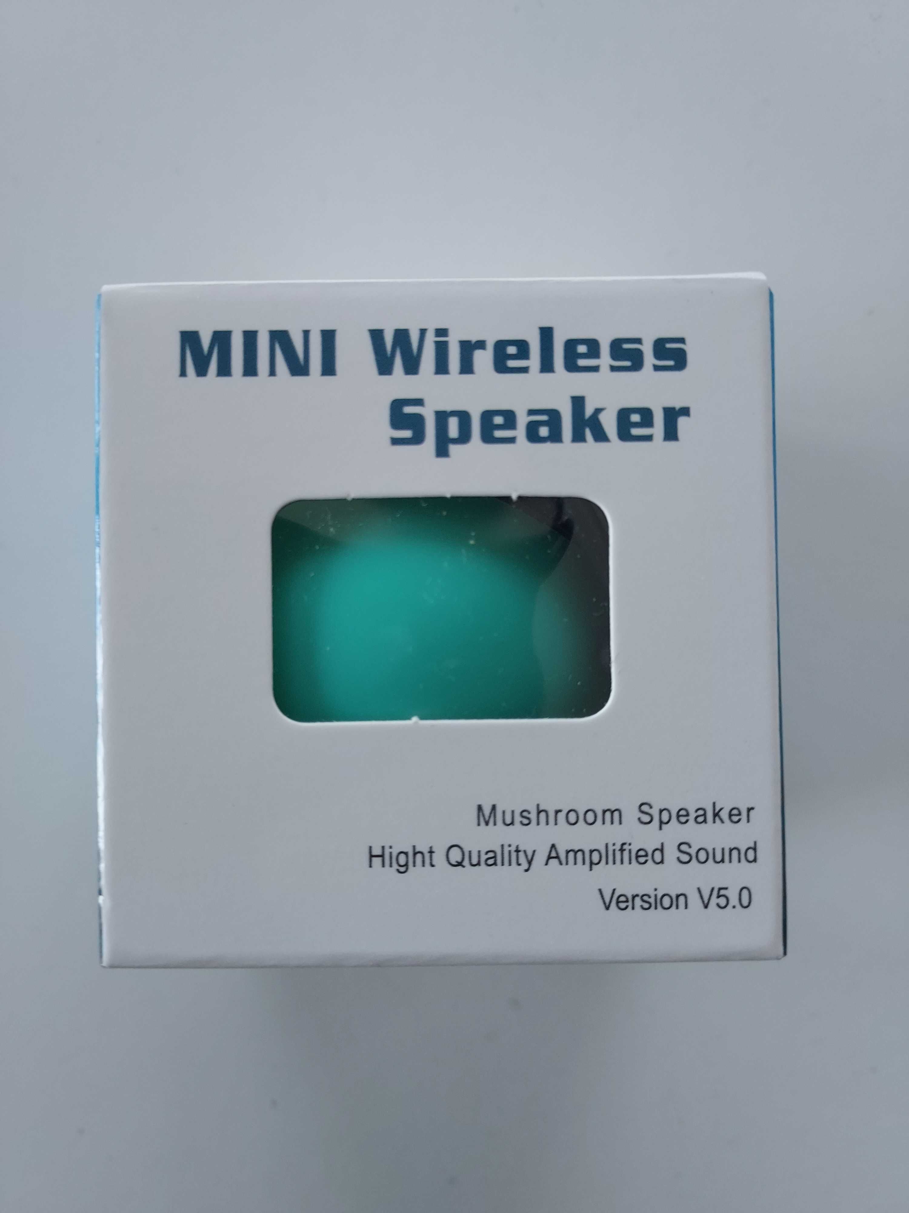 Głośnik Bluetooth grzybek z przyssawką i mikrofonem – miętowy