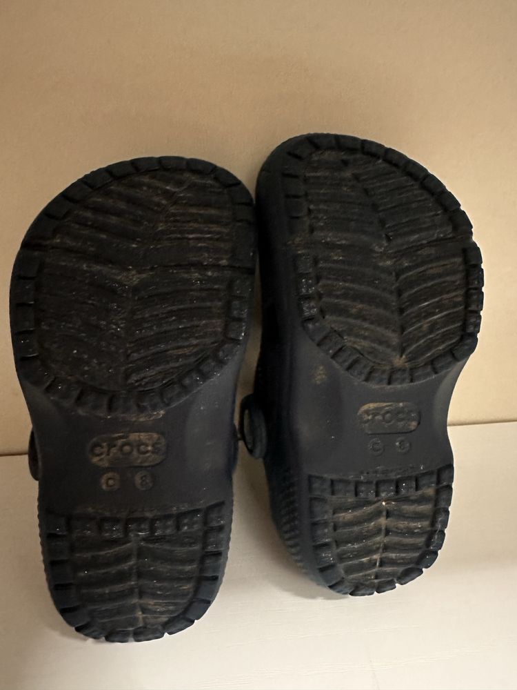 Crocs C8  24-25 Comfort Granat Dzieci Sandały Klapki