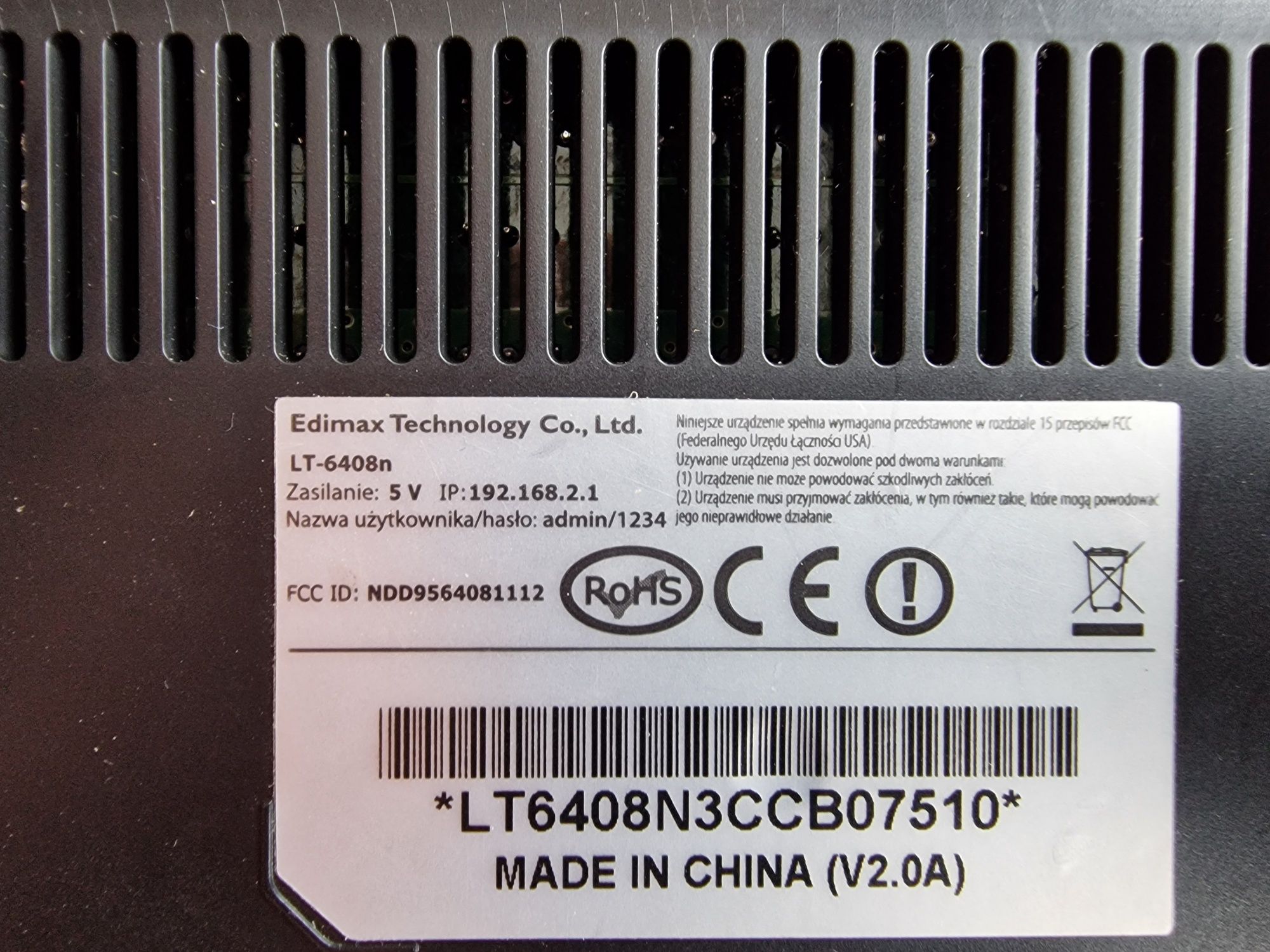 Edimax LT6408n router do modemu