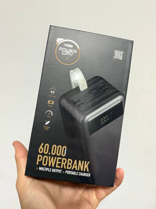 PowerBank 60000mah fast charger + LED