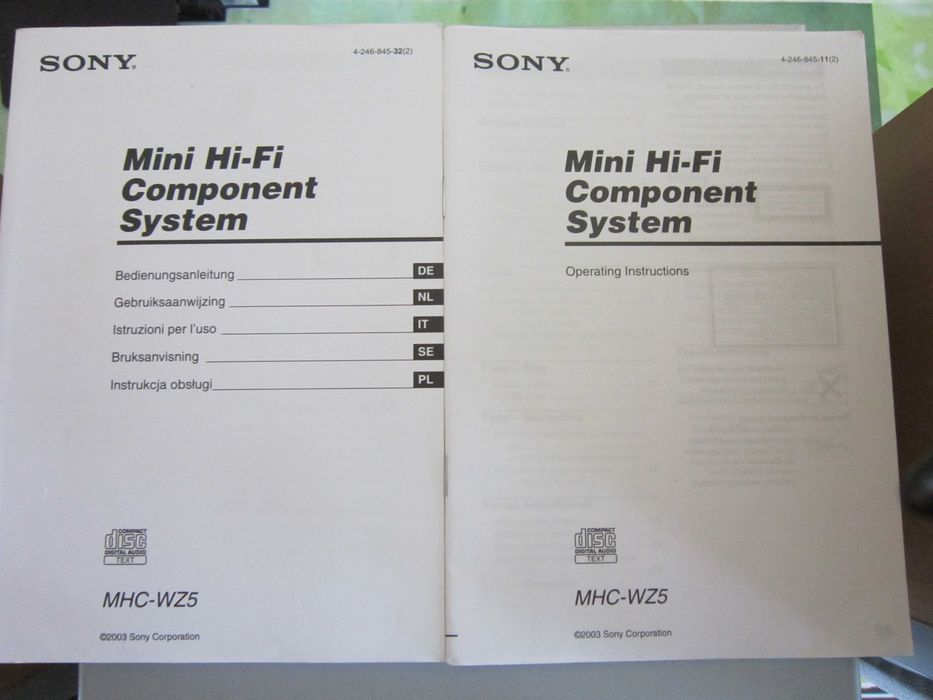 Sony MHC-WZ5 mini Hi-Fi system