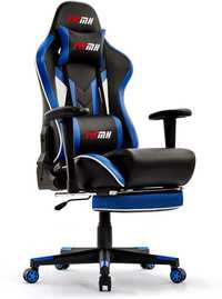 Nowy Fotel Gamingowy IWMH Czarno-Niebieski